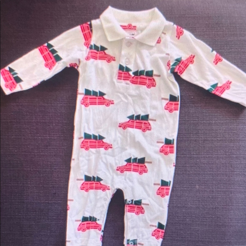 Kids One Piece with Red Car Print